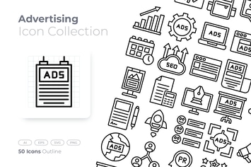 Advertising Outline Icon