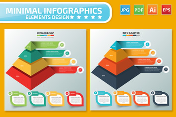 Pyramid Infographics design