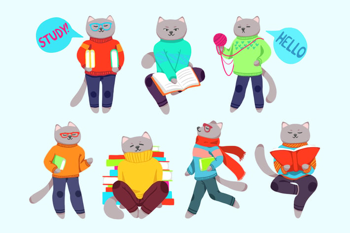 Back To School Cats