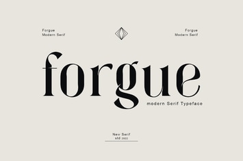 forgue serif font