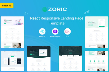 Zoric - React Responsive Landing Page Template