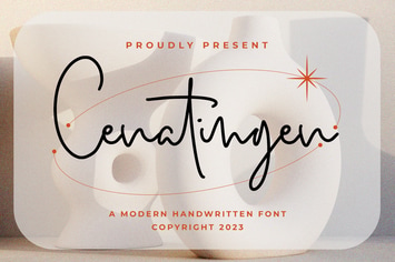 Cenatingen - Monoline Font