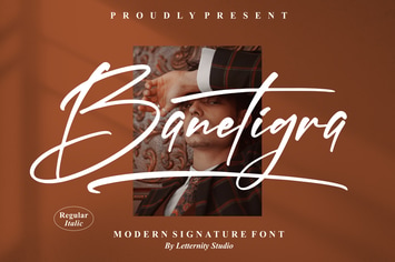 Banetigra Modern Signature Font