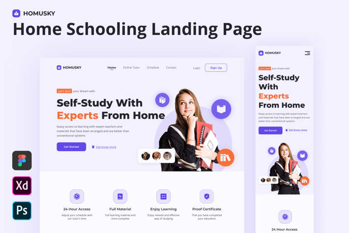 Homysky - Homescholling Website Homepage