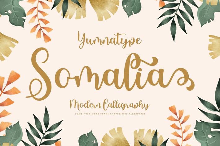 Somalia - Modern Calligraphy 