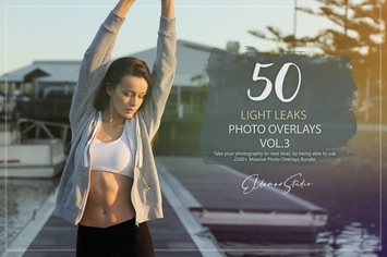 50 Light Leaks Photo Overlays - Vol. 3