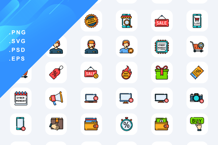 Cyber Monday Icons