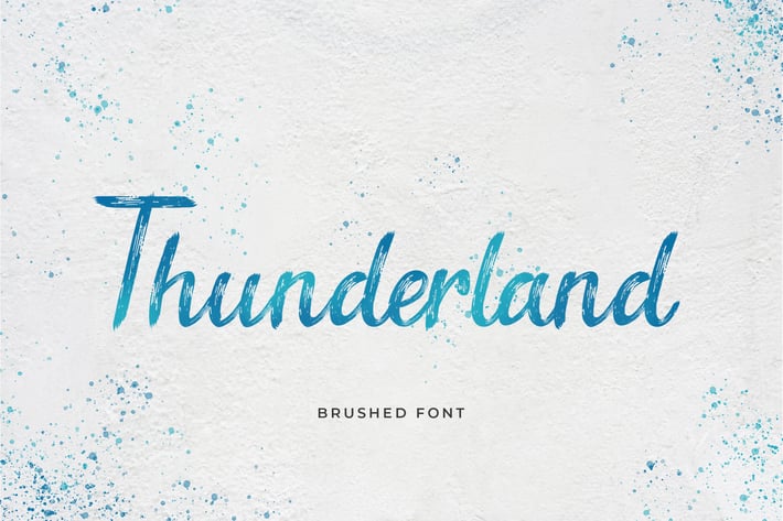Thunderland Brush Handwritten Font