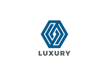 Logo Hexagon Rhombus Luxury Jewelry Corporate