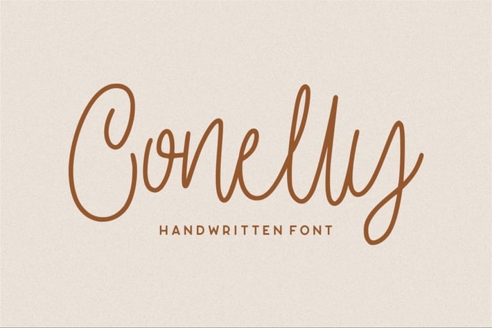 Conelly - Handwritten Font