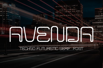 Avenda - Techno Futuristic serif 