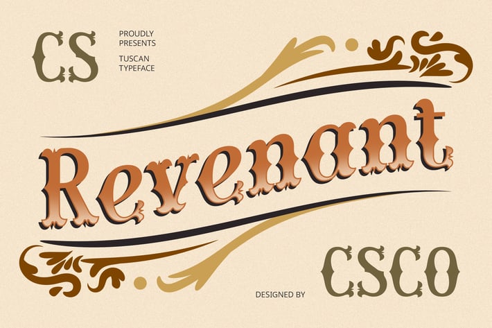 Revenant – Tuscan Font