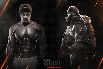 Blast Photoshop Action
