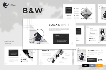 B & W - Creative Monochrome Presentation Template