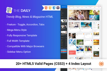 The Daily - News HTML Template