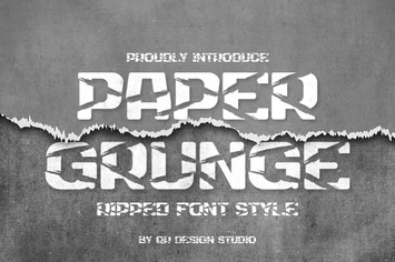 Paper Grunge -  Ripped & Sport Font