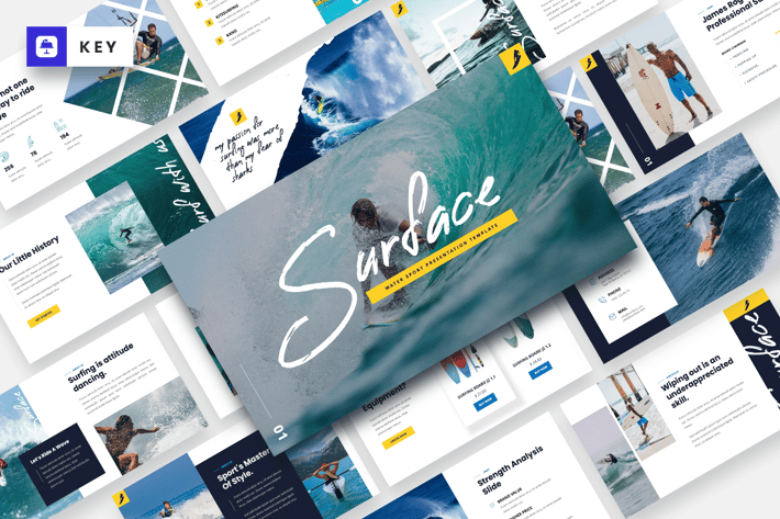 SURFACE - Water Sport Keynote Template