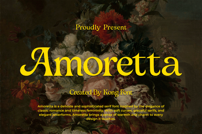 Amoretta – A Timeless Elegant Serif Font