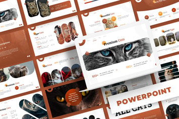 Cute Cat - Powerpoint Template