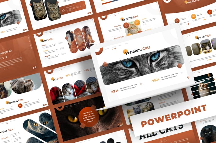 Cute Cat - Powerpoint Template