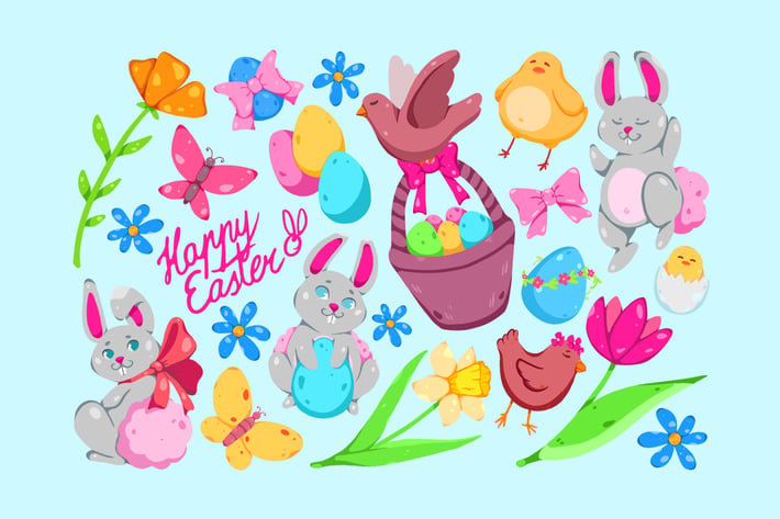Fluffy Easter Clipart