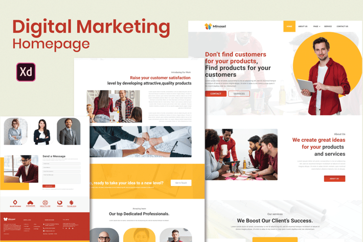 Minosel Digital marketing -Homepage