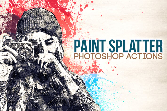 Paint Splatter - Photoshop Actions