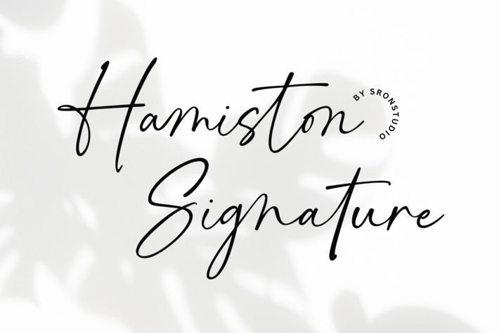 Hamiston - Signature Font