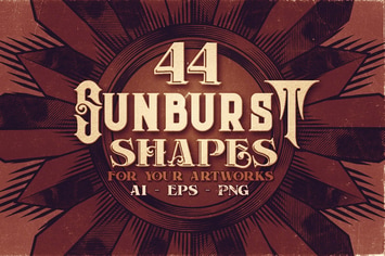 44 Sunburst Shapes
