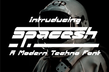 Spacesh - Modern Techno Font