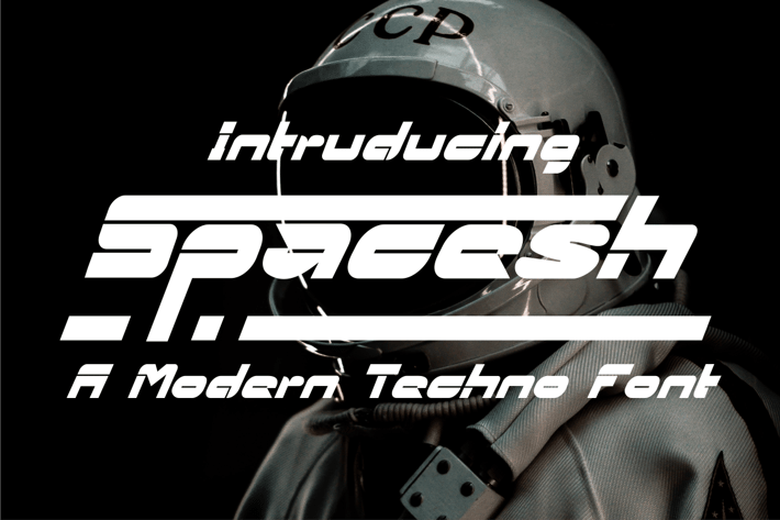Spacesh - Modern Techno Font