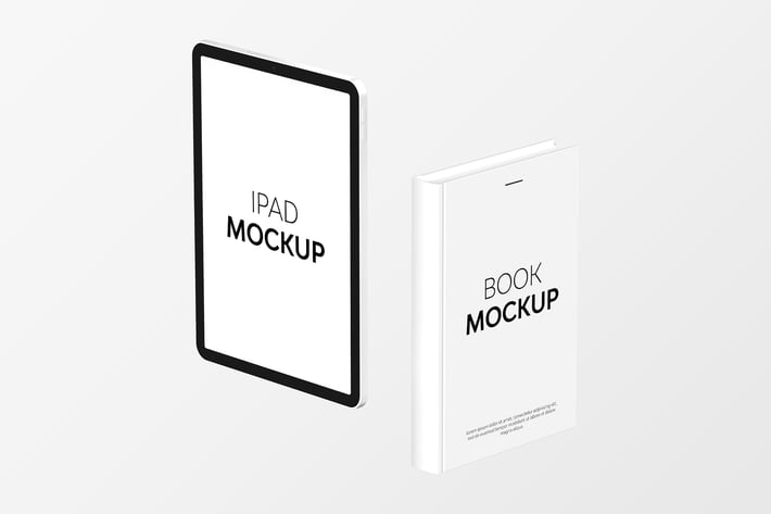 Book & iPad Mockup