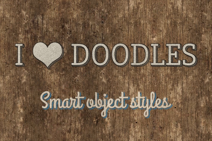  I ♥ Doodles — Hand Drawn Photoshop Styles