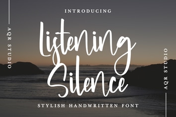 ListeningSilence - Stylish Handwritten Font