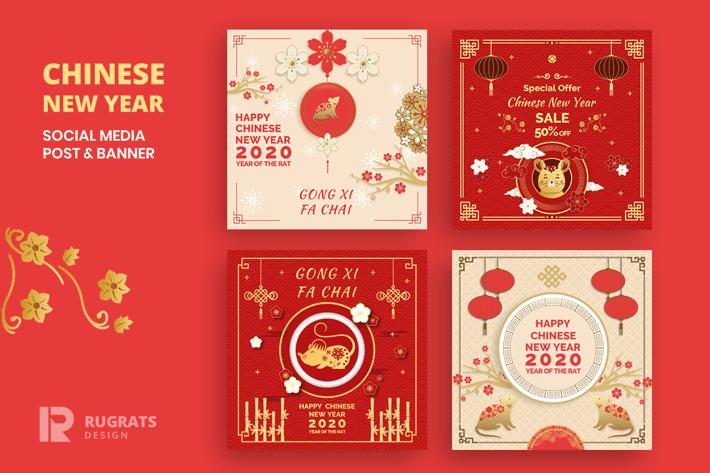 Chinese New Year  R1 Social Media Post Template