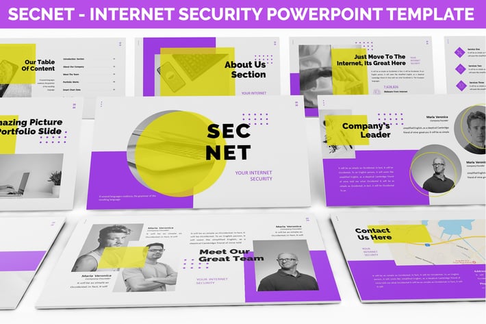 Secnet - Internet Security Powerpoint Template