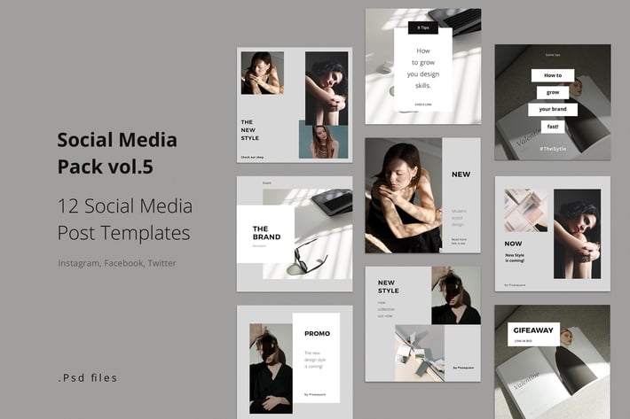 Social Media Posts Template vol.5