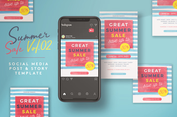 Summer Sale Vol.02 Social Media Template
