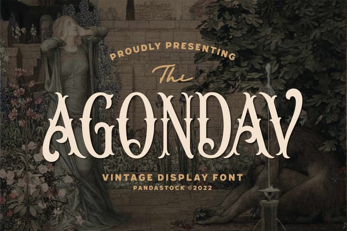 Agondav - Old Vintage Font