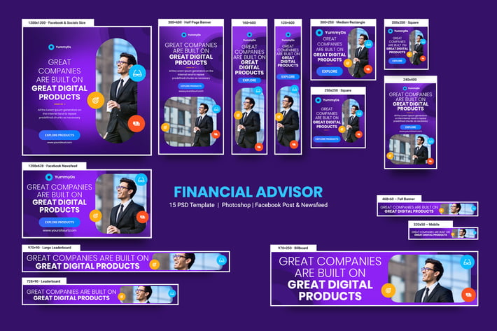 Financial Advisor Banners Ad