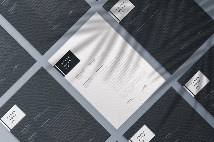 A4 Paper Mockup PSD Template