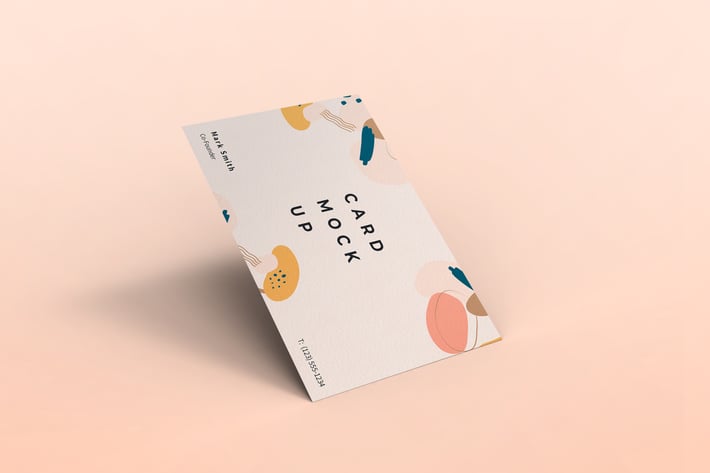 Realistic Business Card Mockup PSD Template