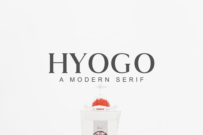 Hyogo A Modern Serif Font Family