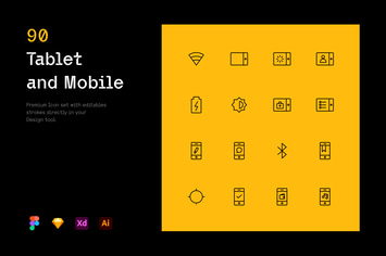 Tablet and Mobile - Iconuioo