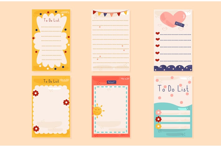 Scrapbook Notes Illustration