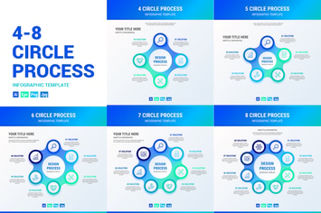 Circle Process Infographic