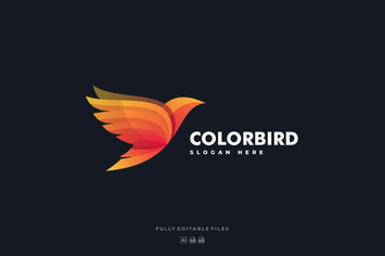 Bird Gradient Colorful Logo