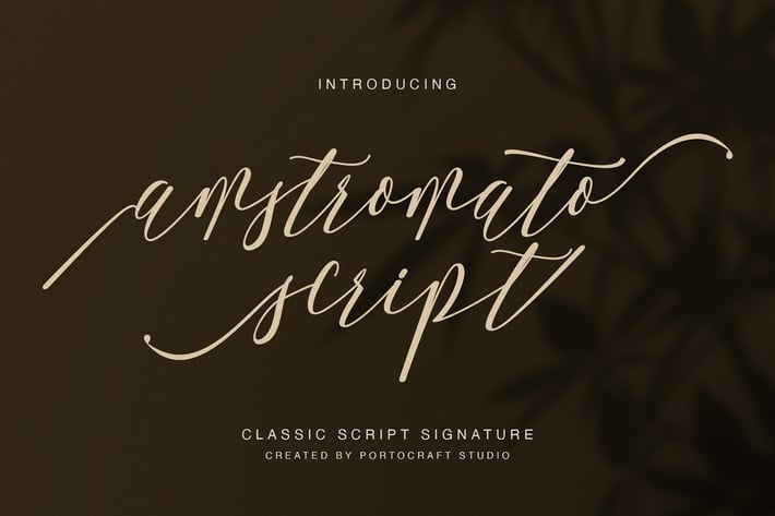 Amstromato Script Signature