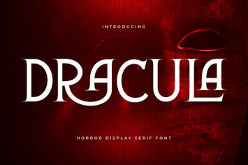 Dracula - Horror Display Serif Font