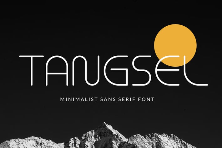 Tangsel - Minimal font